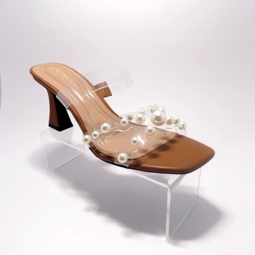 BCBG Rainy Women's Slip-on Faux Pearl Heels- Size 8- Brand New